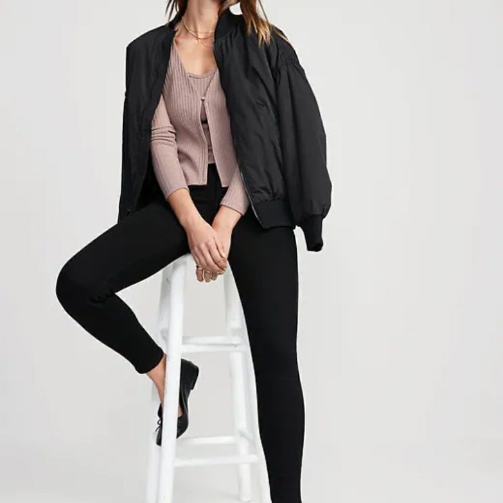 Old Navy The Rockstar Black Cotton Blend Skinny Mid-Rise Jeans For Women Size 4 - Picture 3 of 7